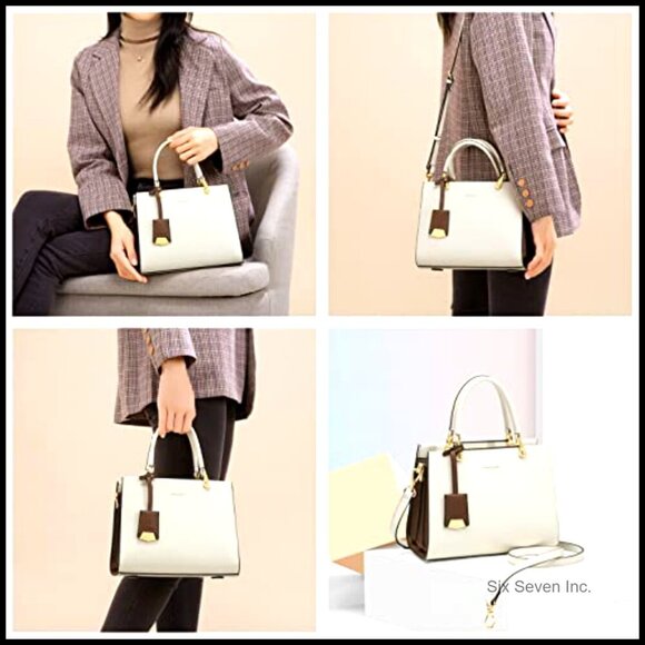 Amazon.com: The Tannery Large Genuine Full Grain Leather  Genuine Leather Large Capacity Tote Shoulder Bag Satchel Purse